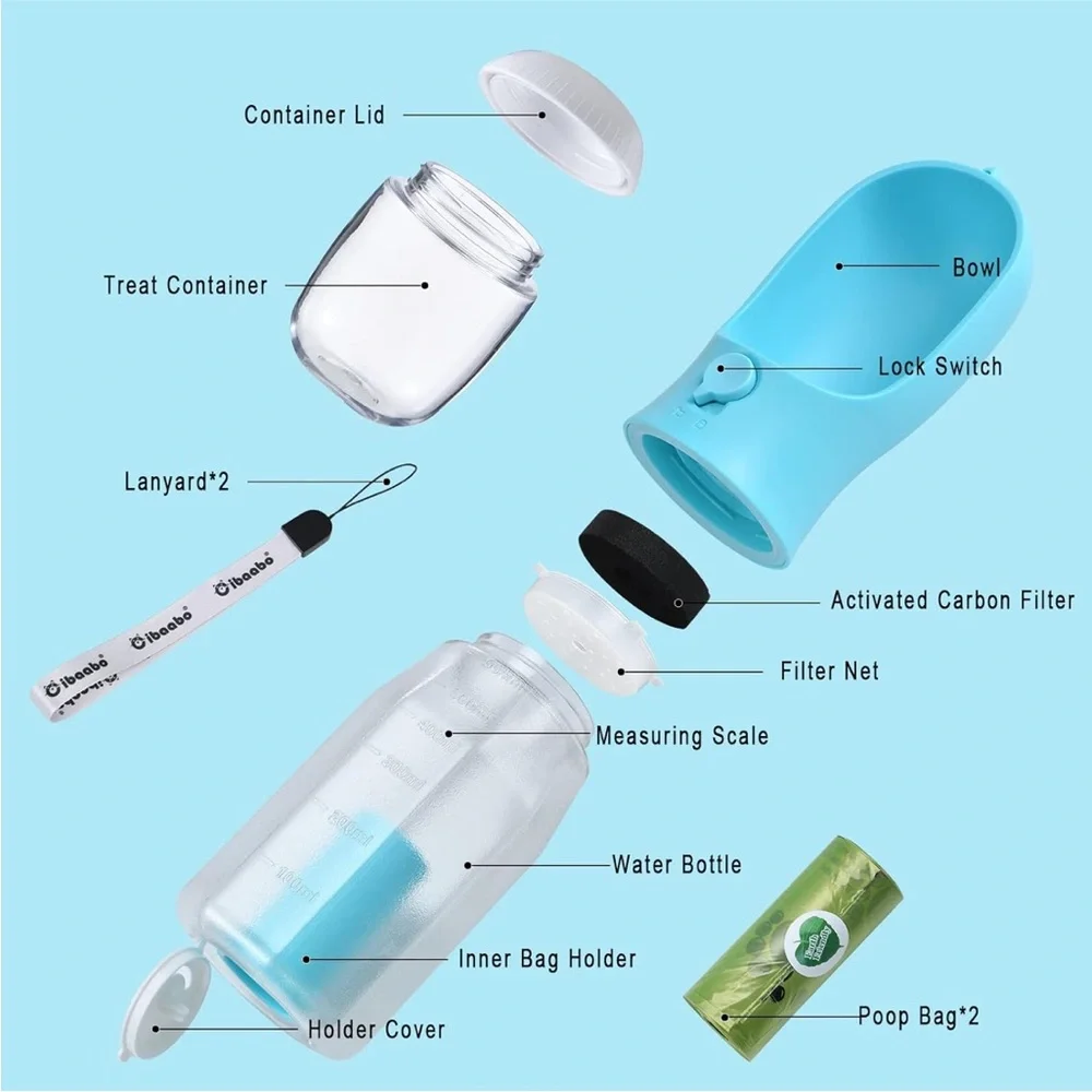 Outdoor Essentials 3 in 1 Pet Water Bottle